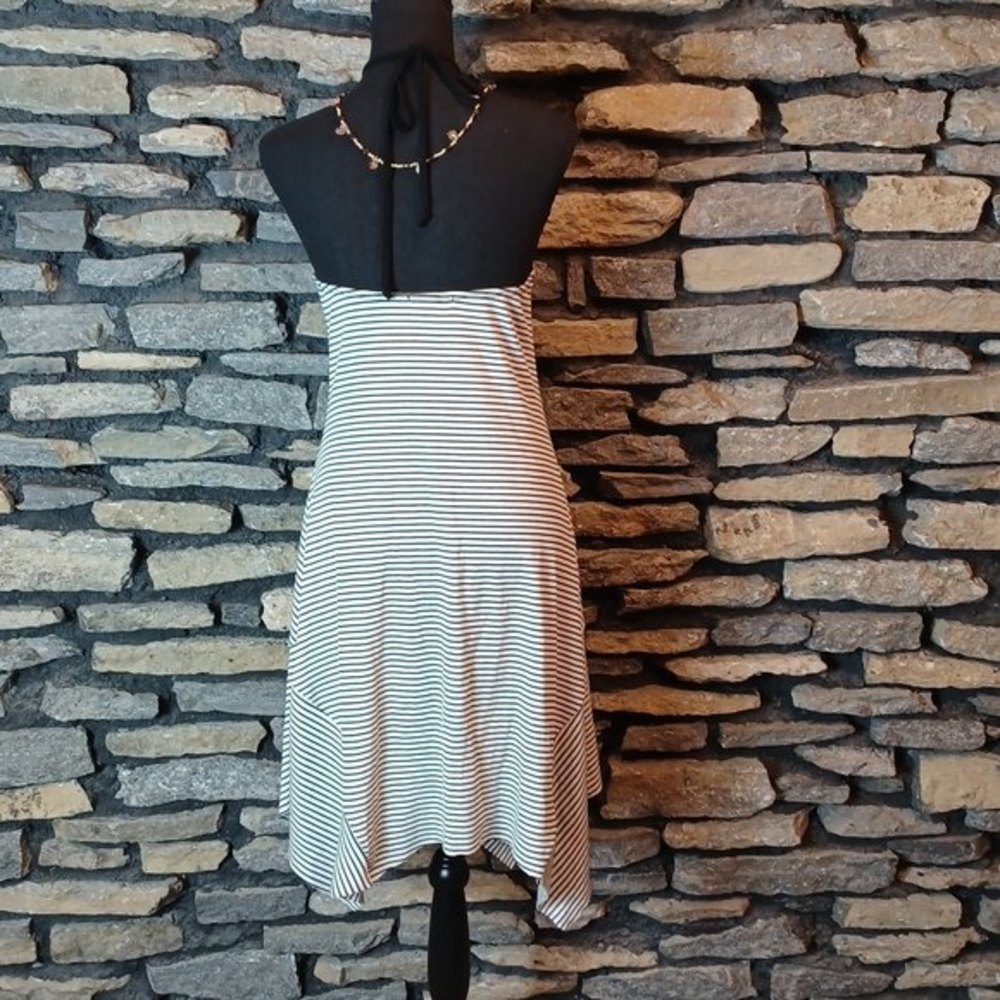 Altard State asymmetrical stripes halter style dress sz XS - Picture 7 of 10